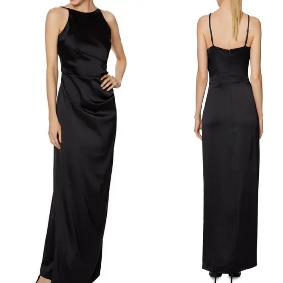 Laundry By Shelli Segal Dresses & Skirts - Laundry By Shelli Segal Black Satin Slip Dress
